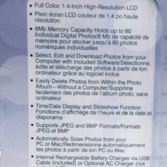 Shift3 Digital Photo Album with Keychain Digital Keychain-Grey-60 Pic. Capacity - Picture 5 of 14